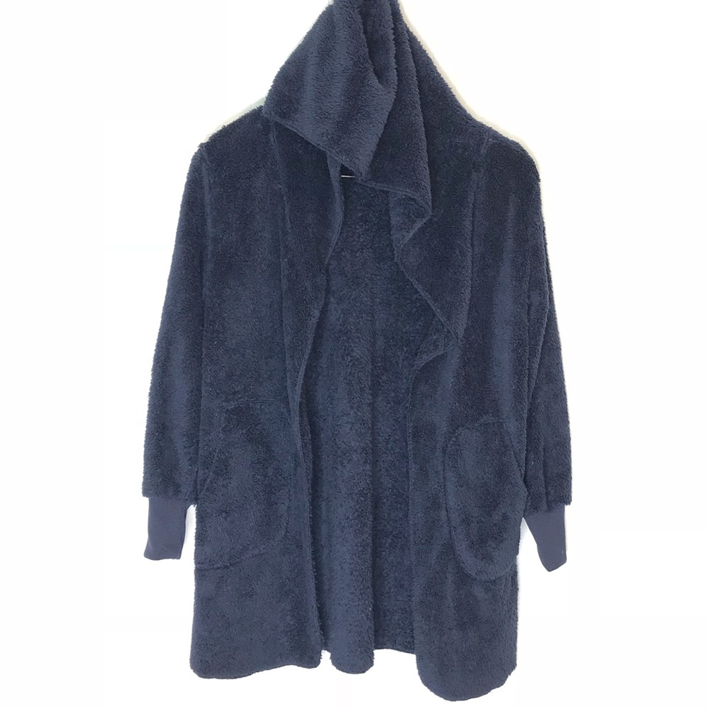 Dark blue teddy lightweight Sherpa NWOT S